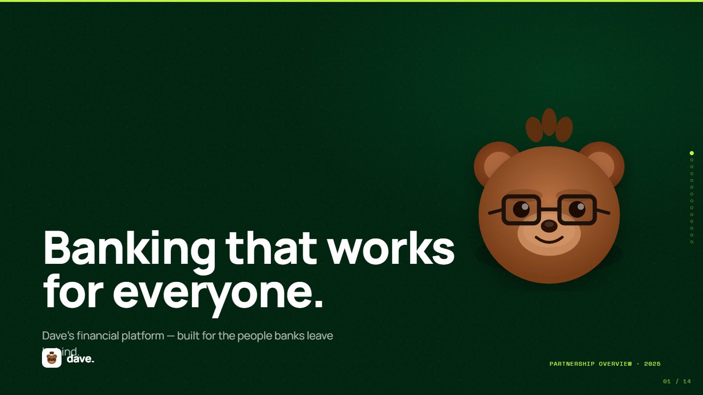 Dave deck — title slide